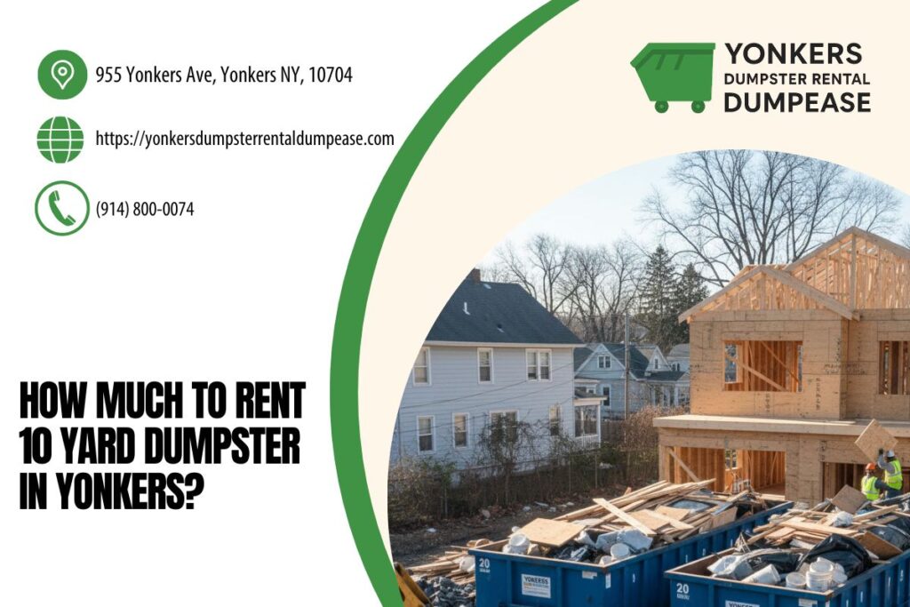How Much To Rent 10 Yard Dumpster in Yonkers? 1 How Much To Rent 10 Yard Dumpster in Yonkers